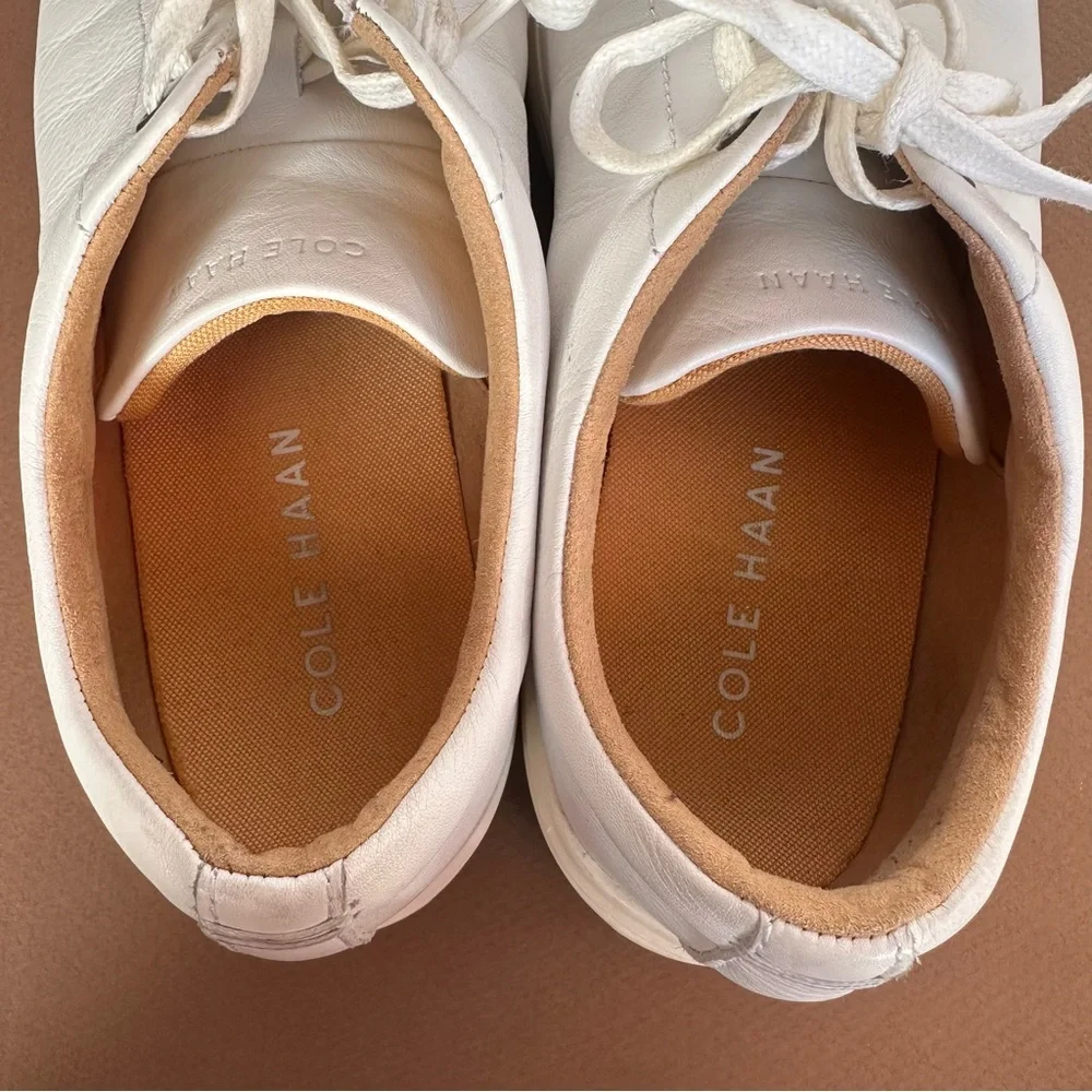 Cole Haan Men’s Grand Crosscourt II White Leather Sneakers C26515 - Size 10M - Picture 7 of 10